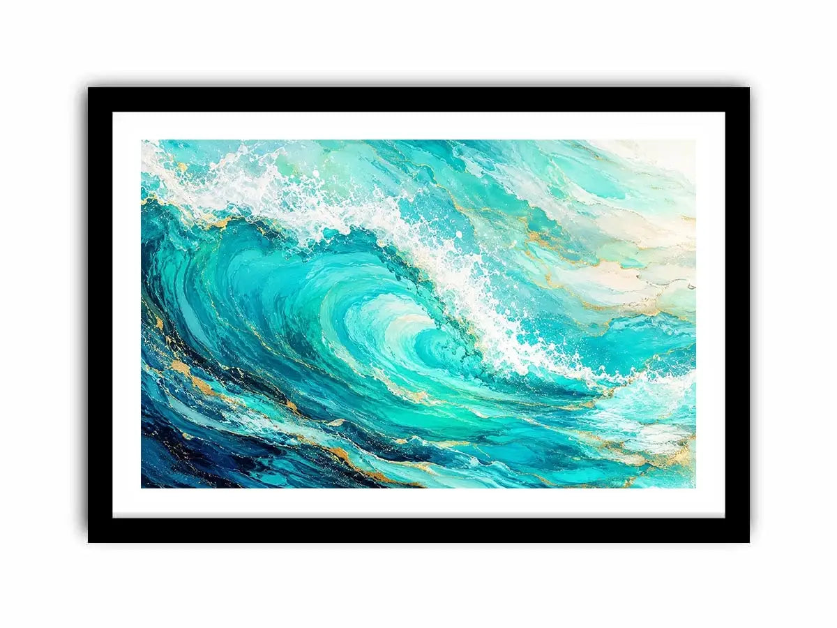Teal Ocean Canvas Print