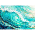 Teal Ocean Canvas Print