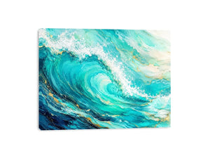 Teal Ocean Canvas Print