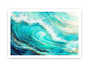 Teal Ocean Canvas Print
