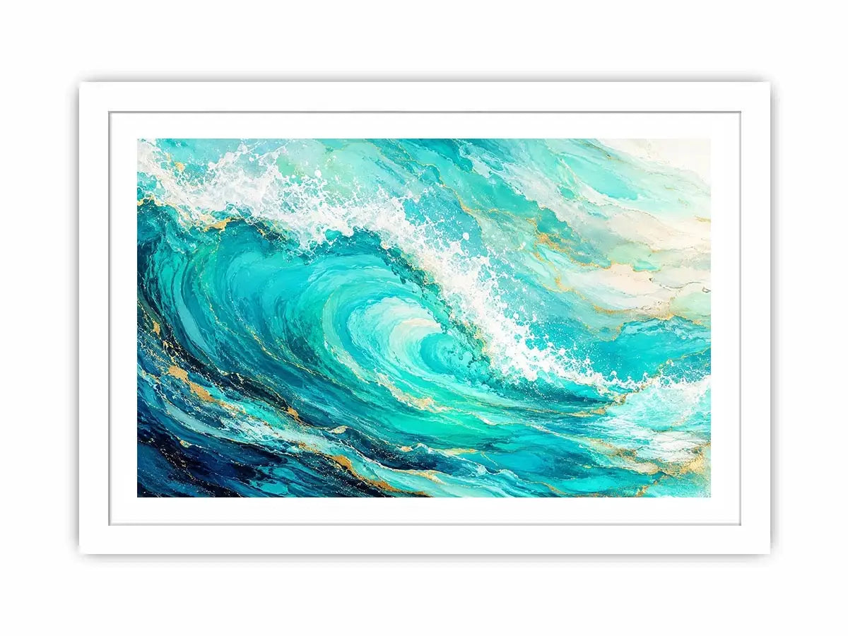 Teal Ocean Canvas Print