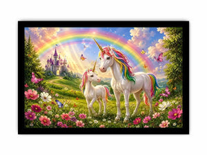 Magestic Unicorns kids nursery Canvas Print