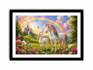 Magestic Unicorns kids nursery Canvas Print