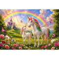 Magestic Unicorns kids nursery Canvas Print