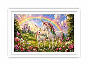 Magestic Unicorns kids nursery Canvas Print
