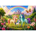 Three Unicorns kids nursery Canvas Print