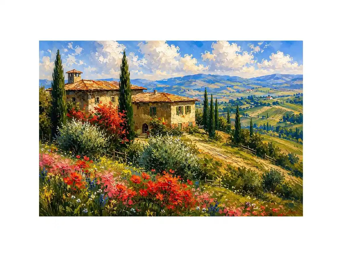 Tuscany Landscape Canvas Print