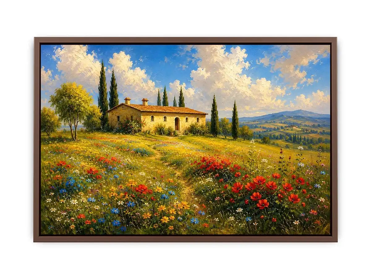 Tuscany Landscape Canvas Print