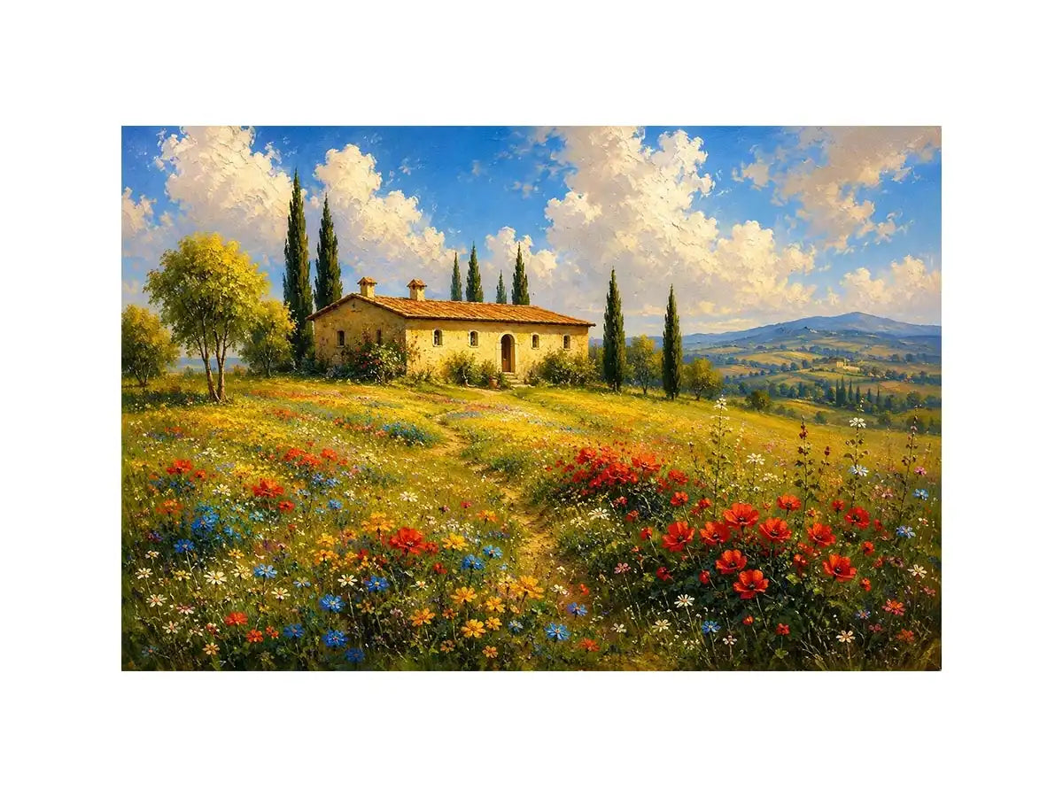 Tuscany Landscape Canvas Print