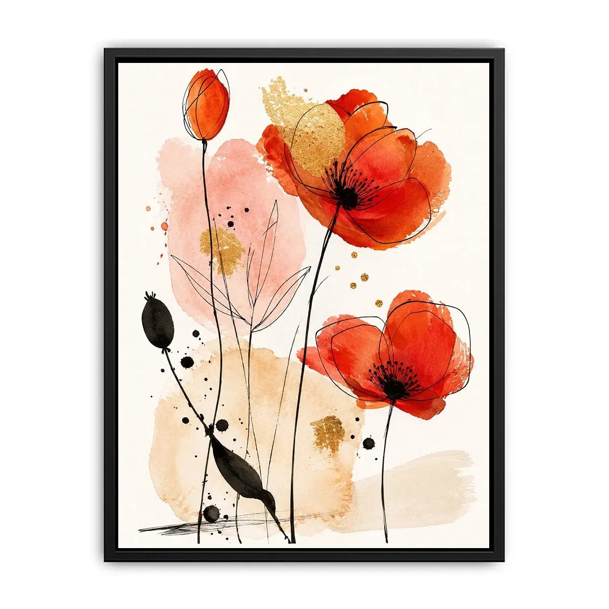 Gold Foil Canvas Print
