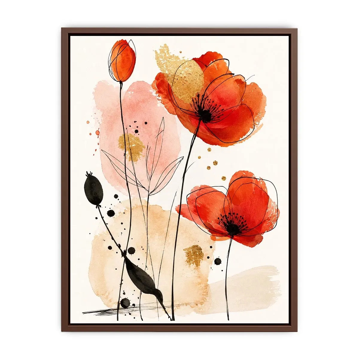Gold Foil Canvas Print