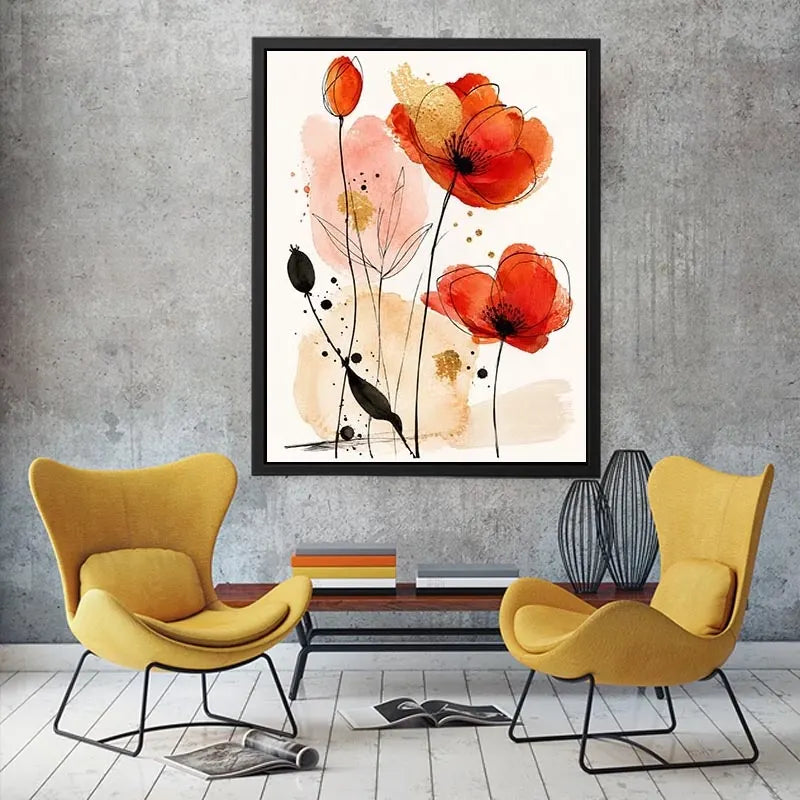 Gold Foil Canvas Print