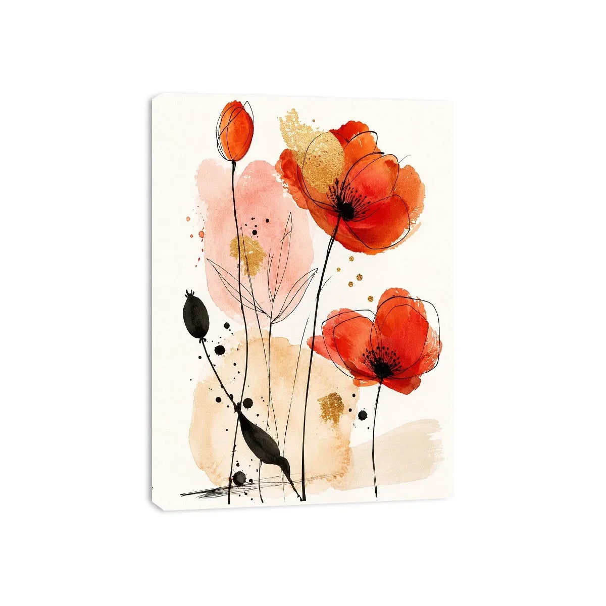 Gold Foil Canvas Print
