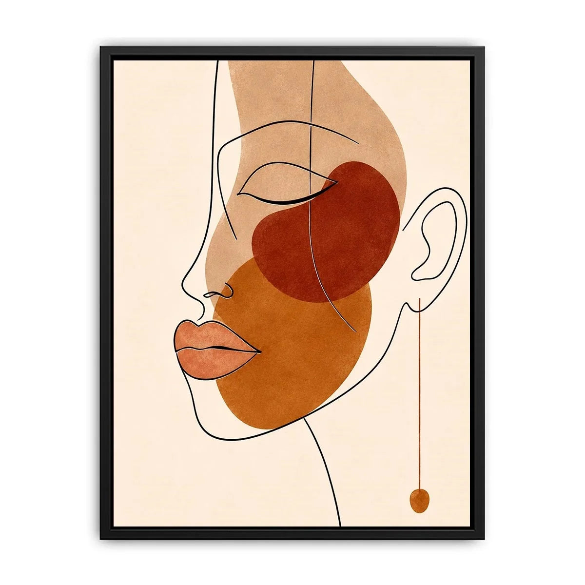 Abstract Face Canvas Print