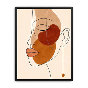 Abstract Face Canvas Print