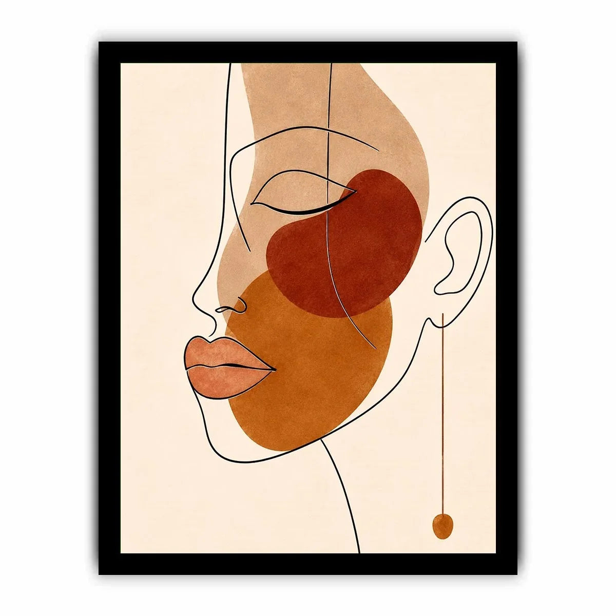 Abstract Face Canvas Print