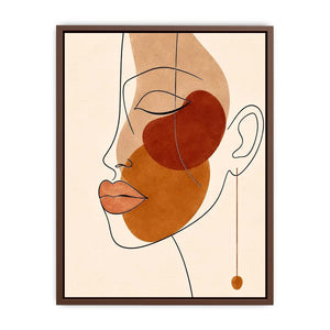 Abstract Face Canvas Print