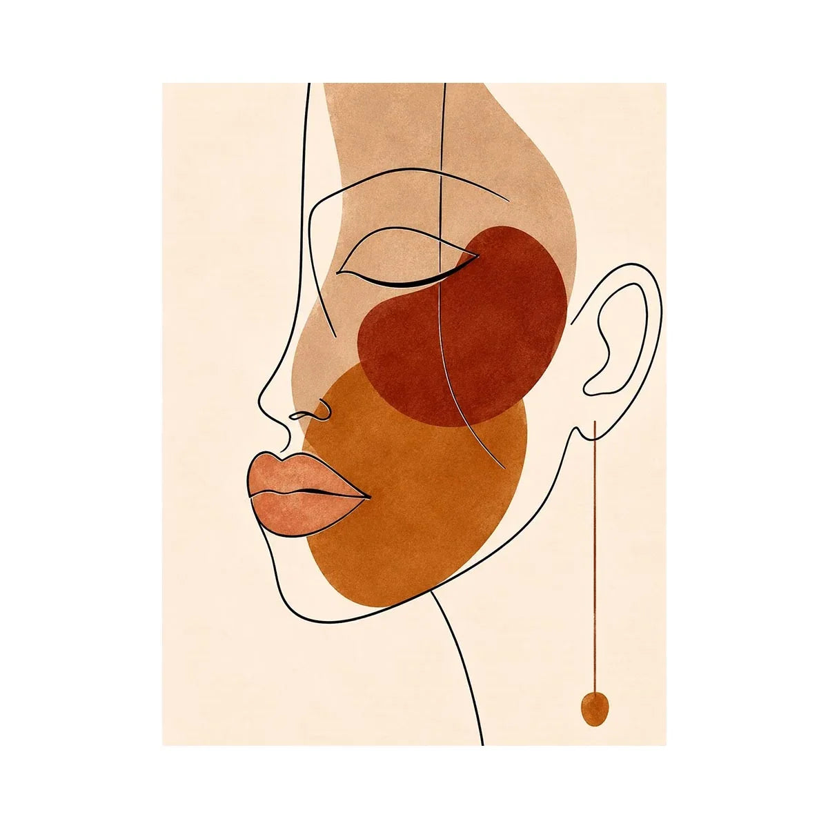 Abstract Face Canvas Print