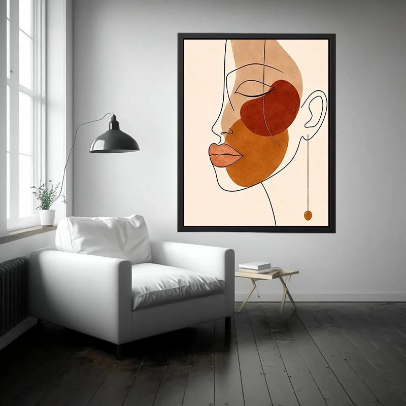 Abstract Face Canvas Print