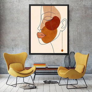 Abstract Face Canvas Print