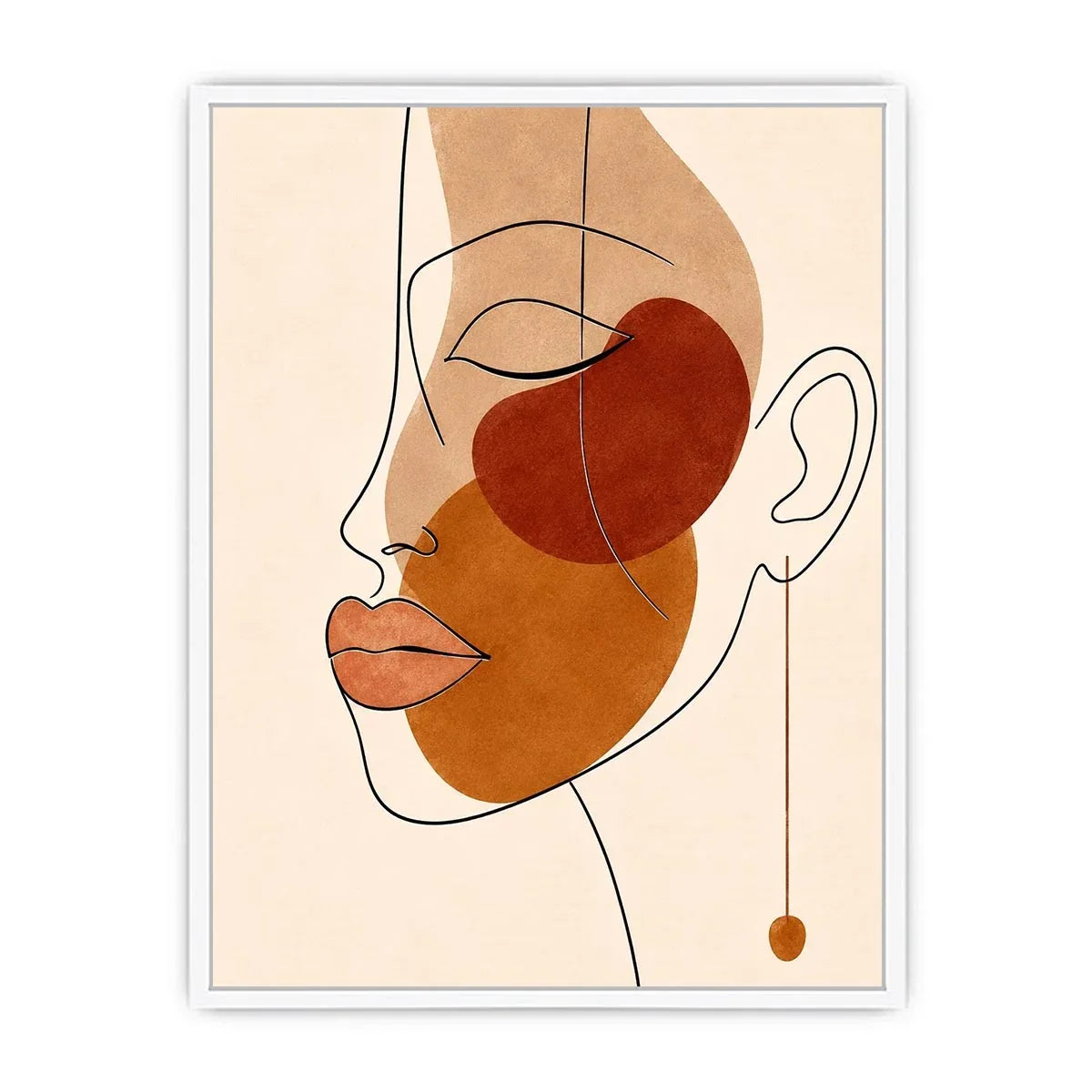 Abstract Face Canvas Print