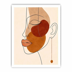 Abstract Face Canvas Print