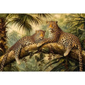 Two Leopards Canvas Print