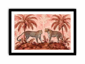 Two Leopards Canvas Print