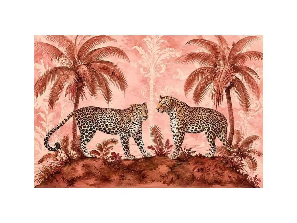 Two Leopards Canvas Print