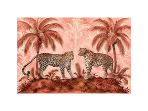 Two Leopards Canvas Print