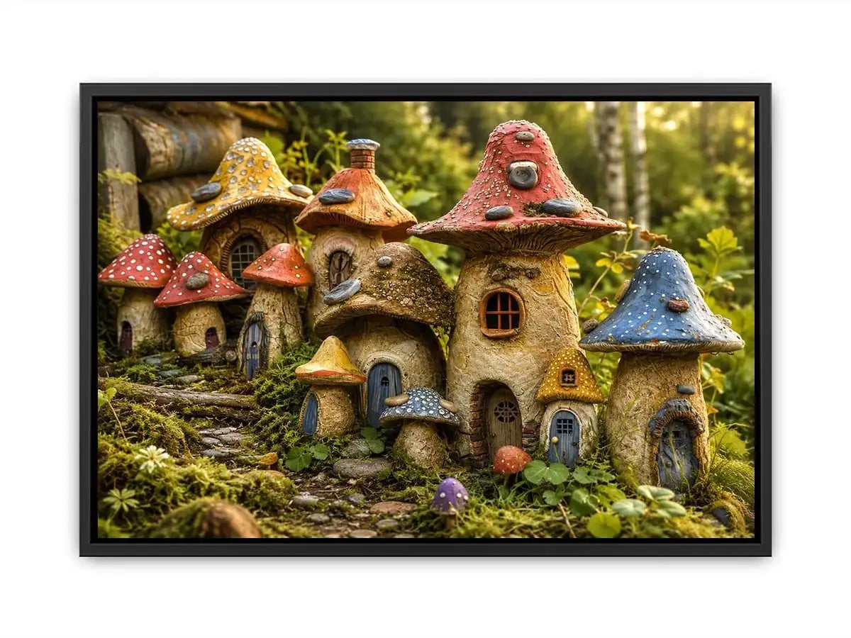 Mushroom House Canvas Print