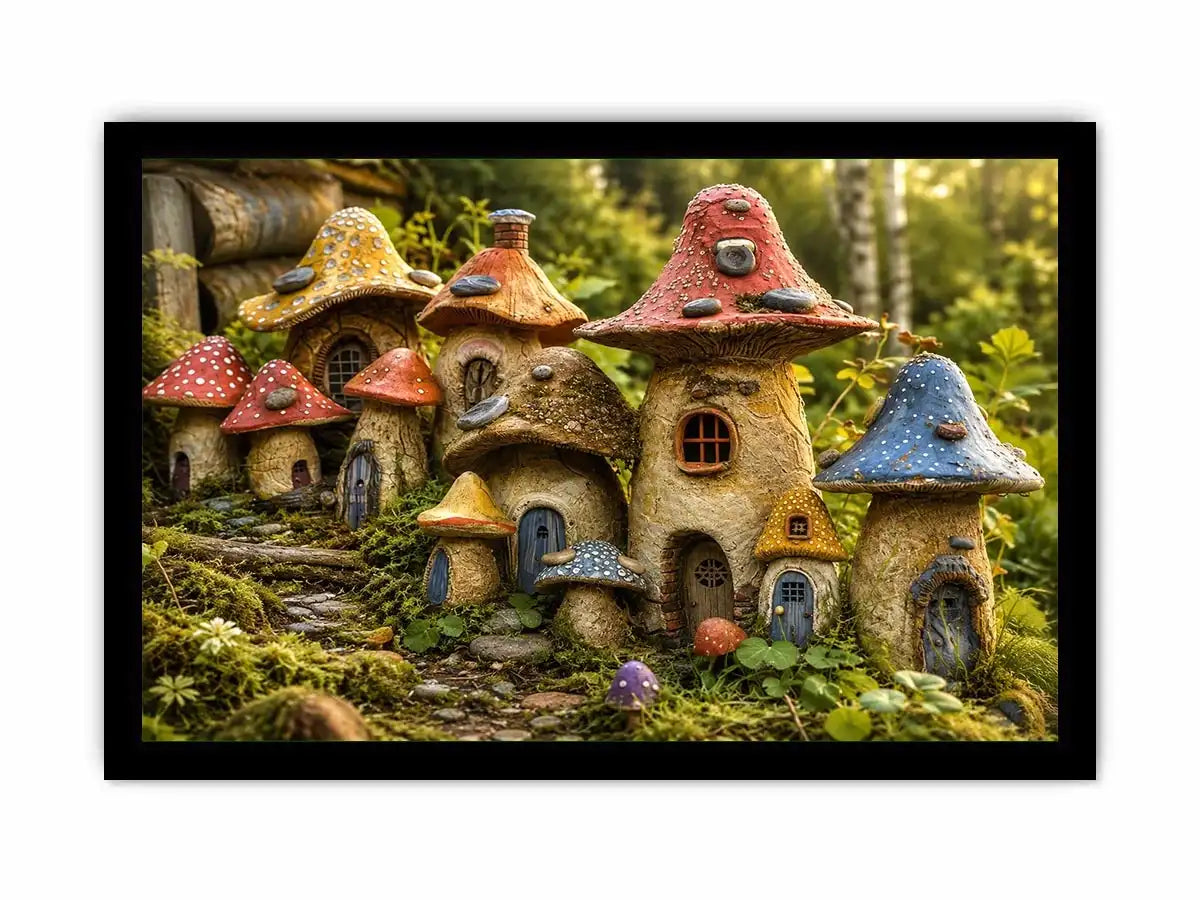 Mushroom House Canvas Print