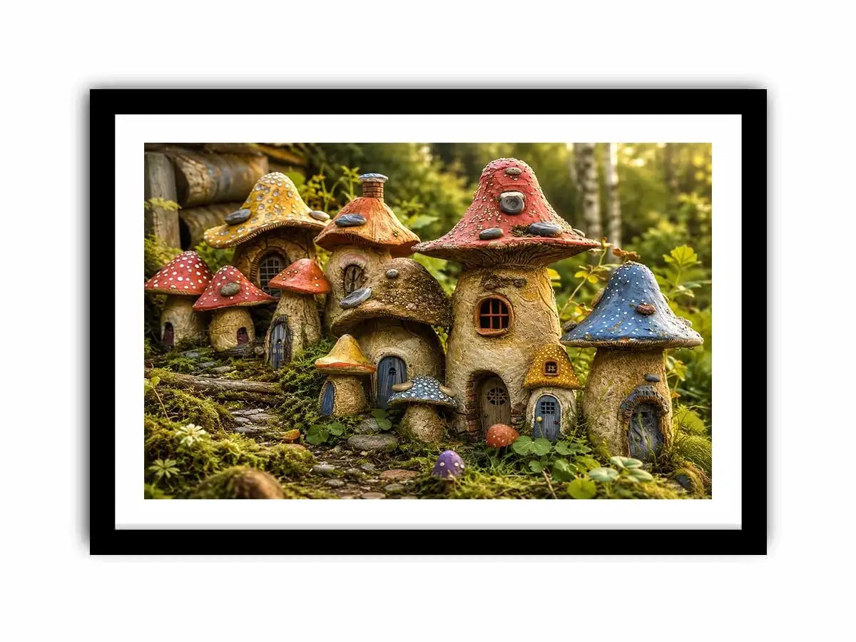 Mushroom House Canvas Print