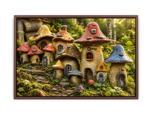 Mushroom House Canvas Print