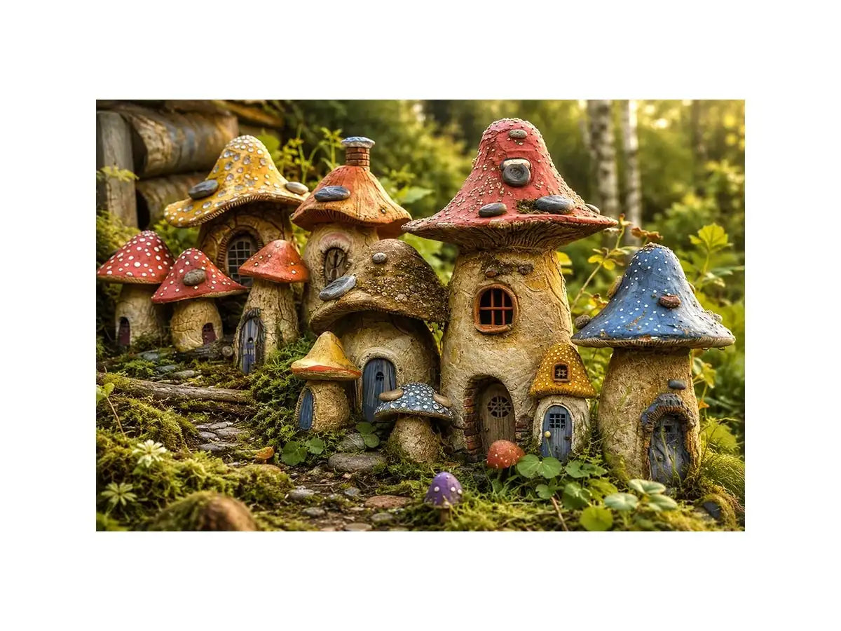 Mushroom House Canvas Print