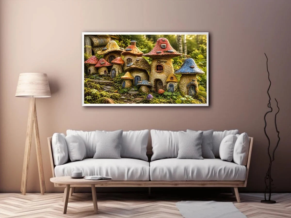 Mushroom House Canvas Print
