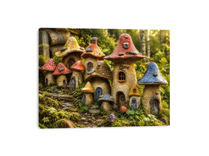 Mushroom House Canvas Print