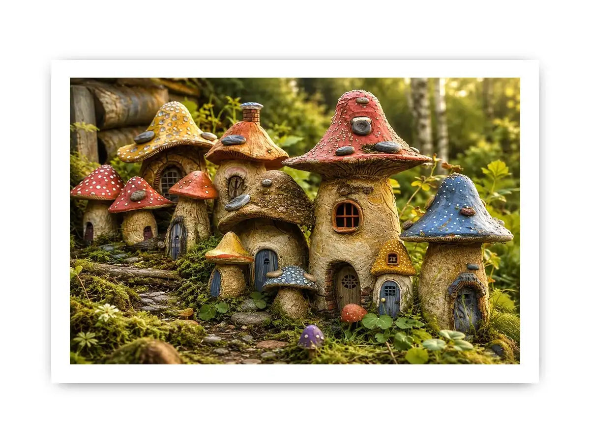 Mushroom House Canvas Print
