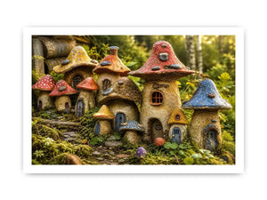 Mushroom House Canvas Print