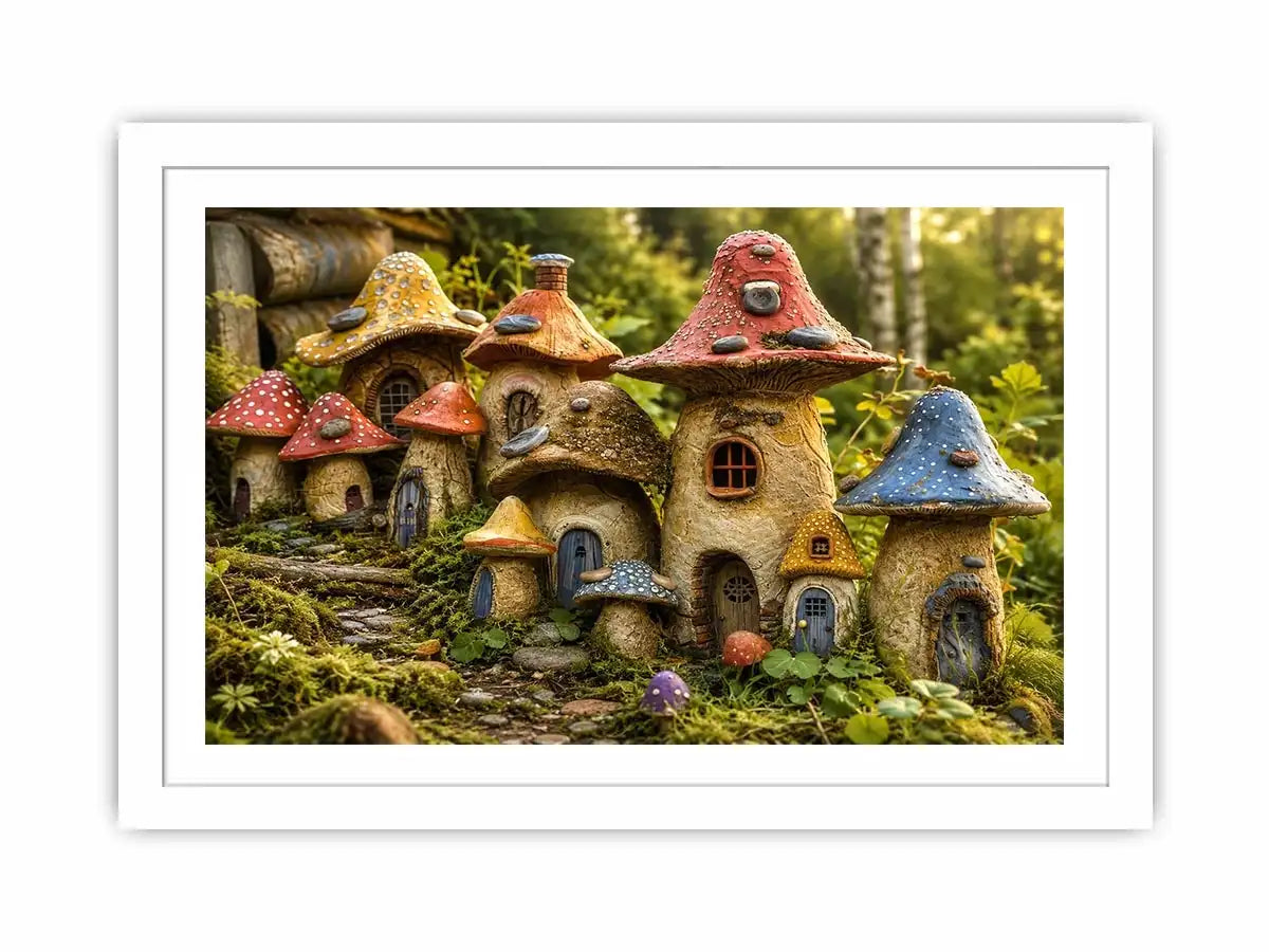 Mushroom House Canvas Print