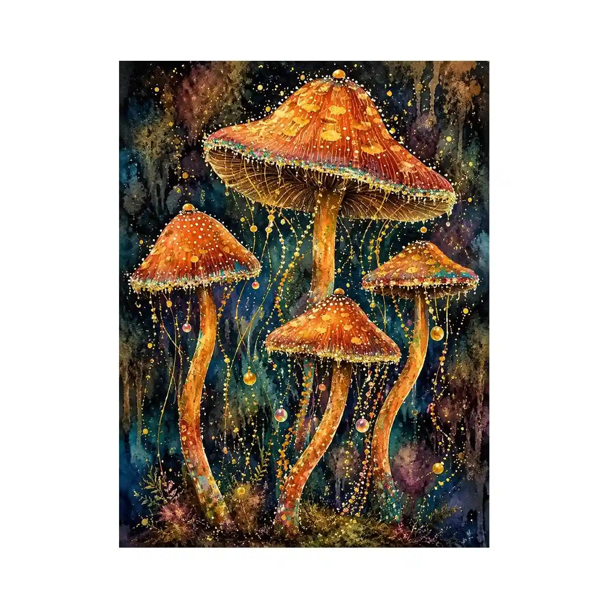 Jellyfish Mushroom Canvas Print