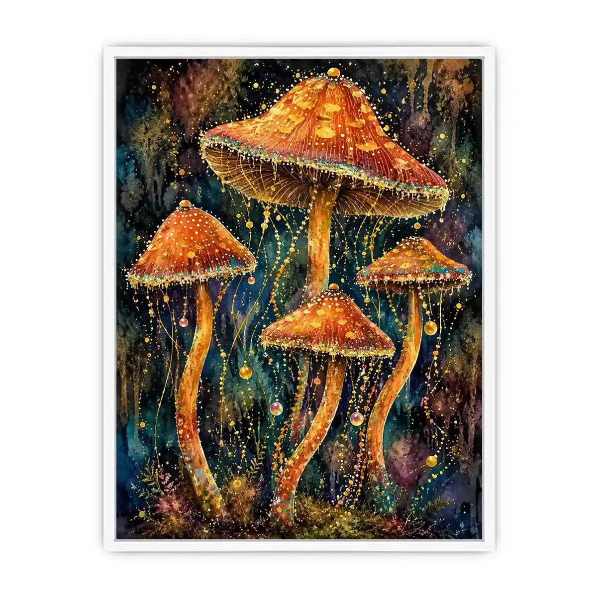 Jellyfish Mushroom Canvas Print