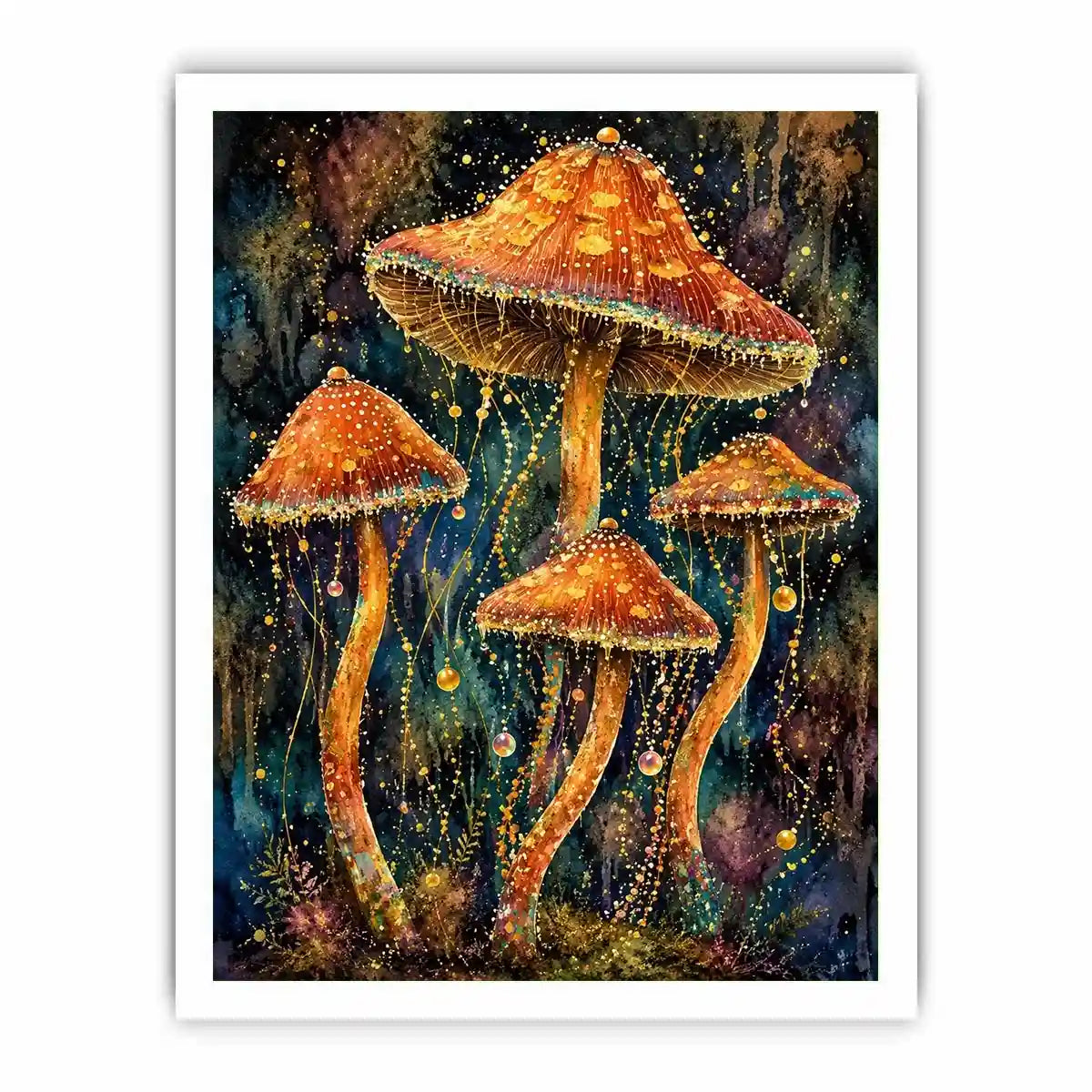 Jellyfish Mushroom Canvas Print