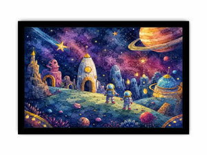Space Adventure kids nursery Canvas Print