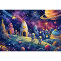 Space Adventure kids nursery Canvas Print