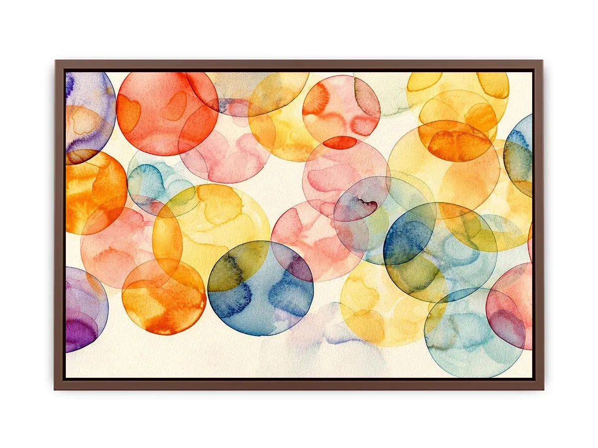 Watercolor Balls Canvas Print