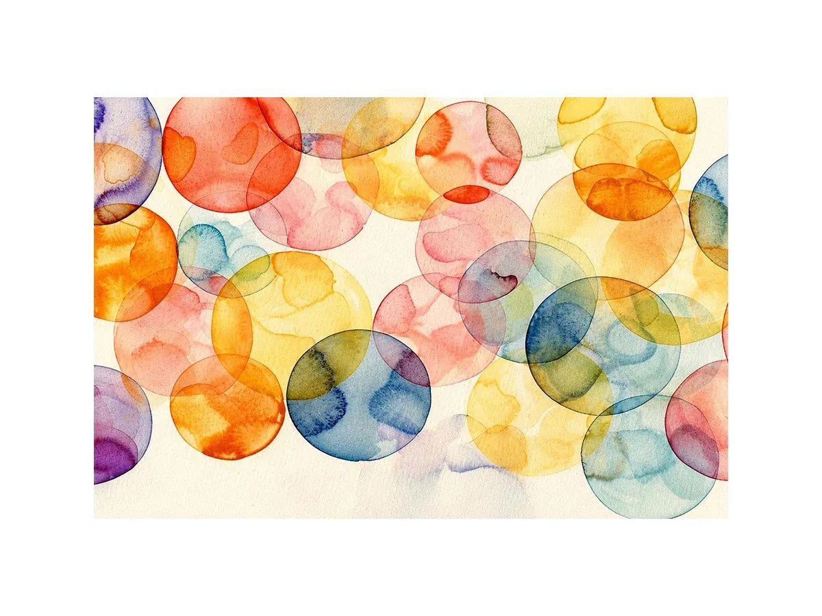 Watercolor Balls Canvas Print