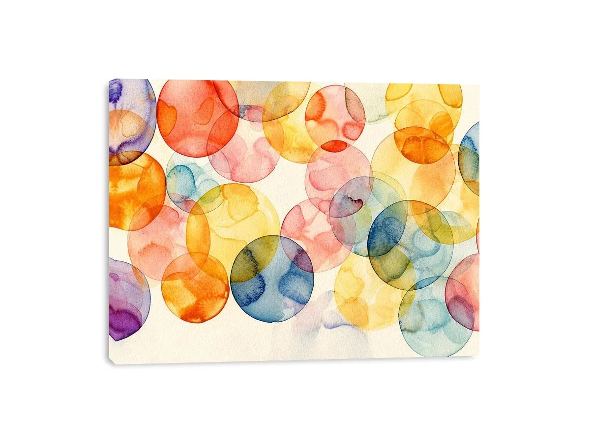 Watercolor Balls Canvas Print