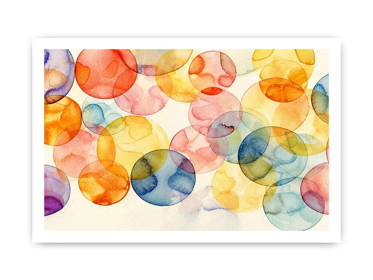 Watercolor Balls Canvas Print