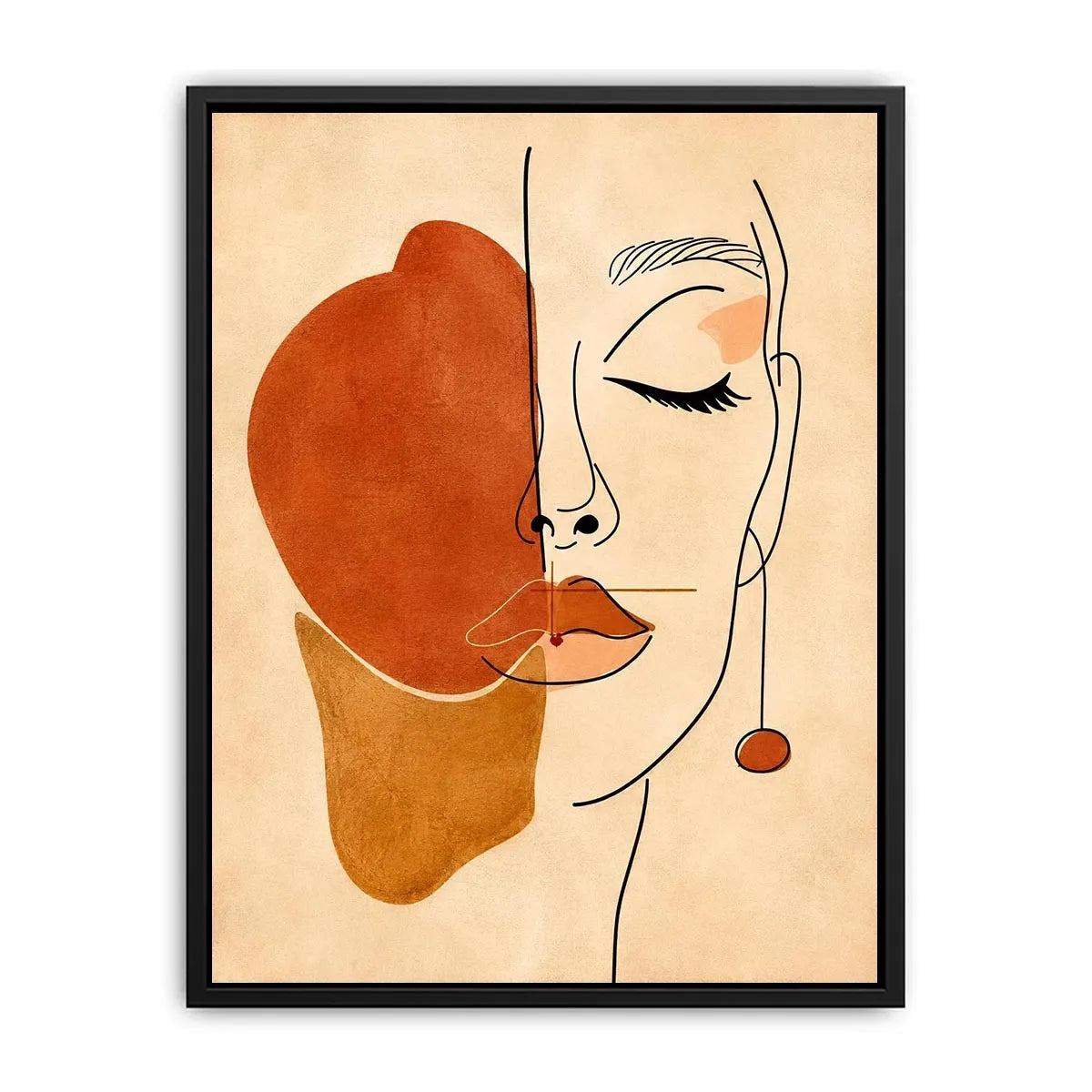 Minimalist Face Canvas Print